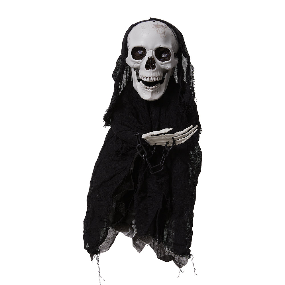 Halloween Sound Control Glowing Hanging Skeleton Ghost