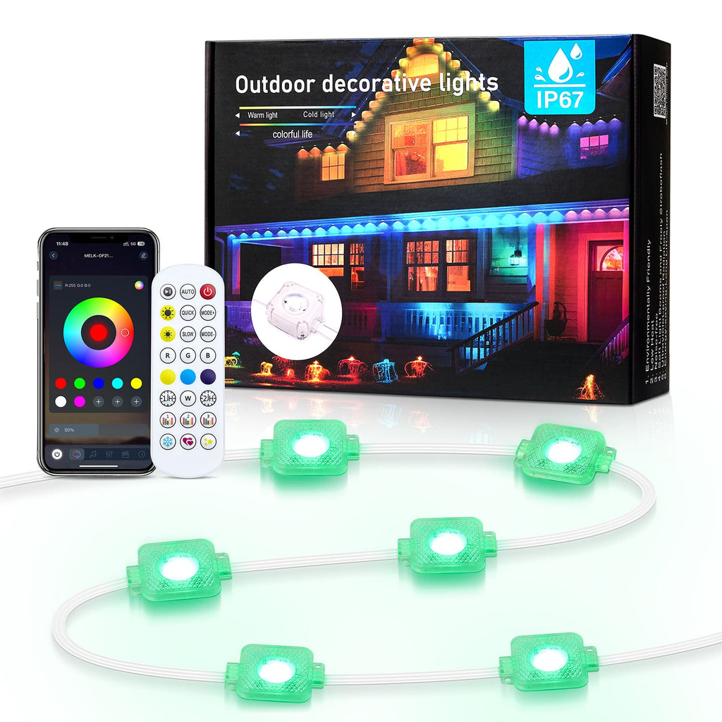 98ft Waterproof Permanent Outdoor Eaves Lights with APP/Remote Control