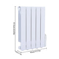 White Electric Oil Filled Radiator Space Heater with LED Screen
