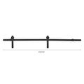 Rustic J Shaped Barn Door Hardware Kit