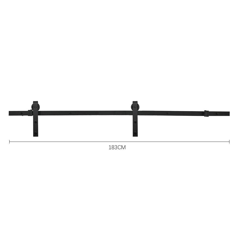 Rustic J Shaped Barn Door Hardware Kit