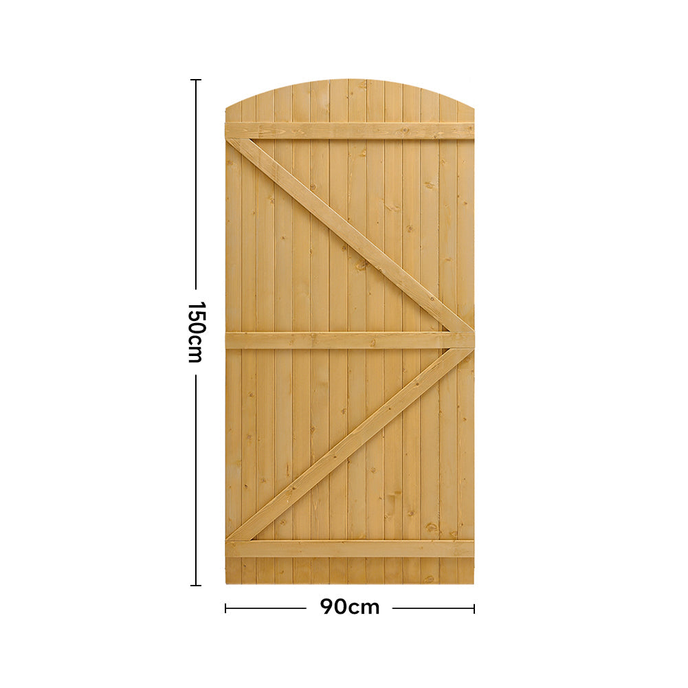 Semi Braced Arch Top Wooden Garden Gate