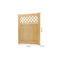Rhombus Garden Wood Fence Gate