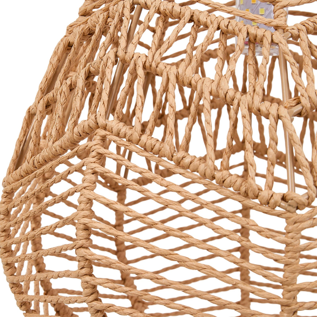 E27 Rattan-woven Ceiling Pendant Light