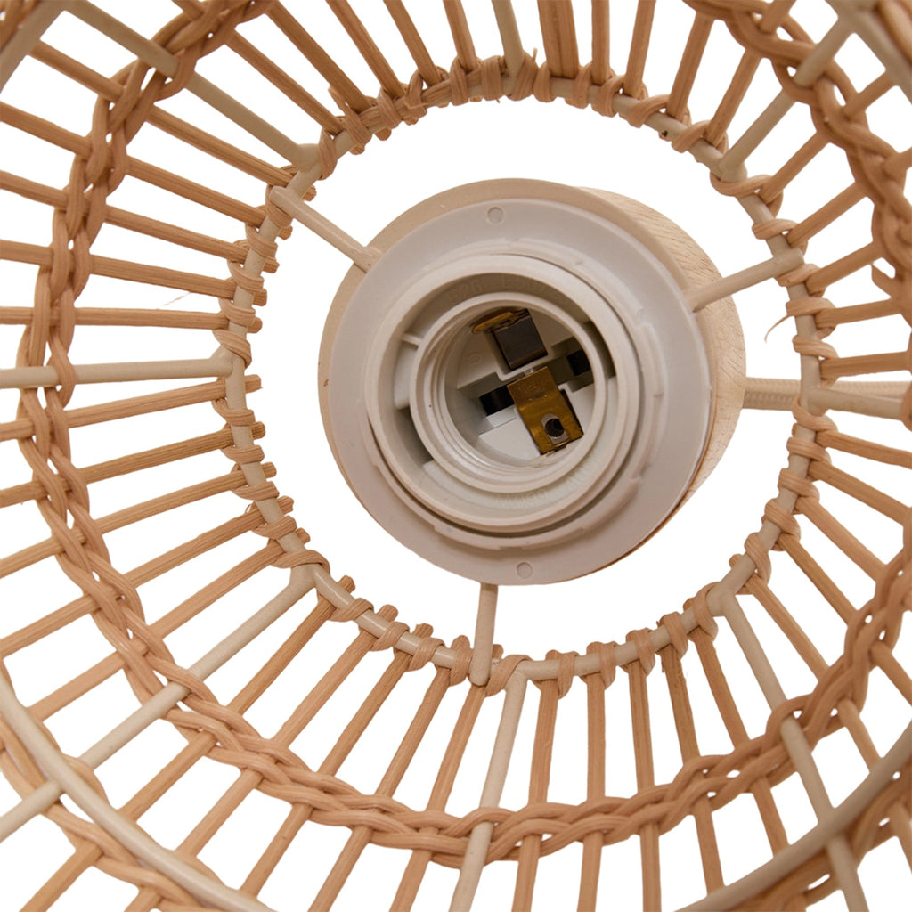 E27 Bamboo-woven Ceiling Pendant Light