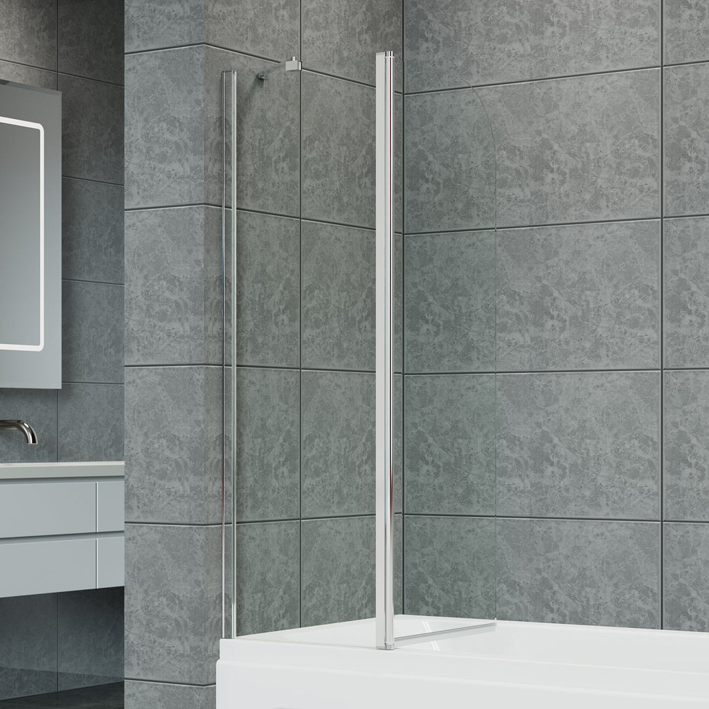 2-Section 180°Pivot Over Bath Shower Screen