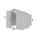 White Framed Garden Hobby Greenhouse with Vent Garden Storages & Greenhouses Garden Sanctuary 