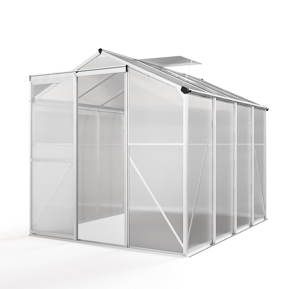 White Framed Garden Greenhouse without Base Frame