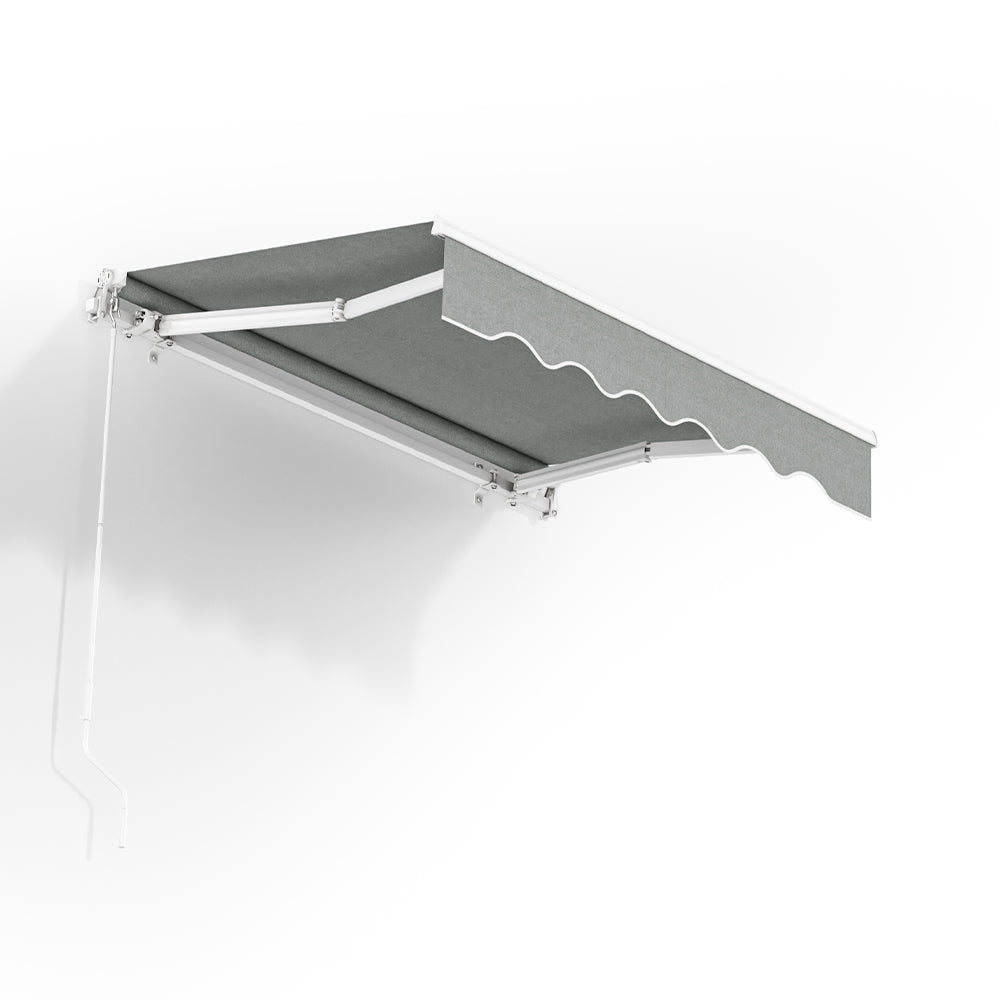 Grey Manual Retractable Patio Awning