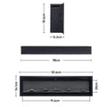 40/50/60 Inch Electric Fire with 12 Flame Colours & Remote Control