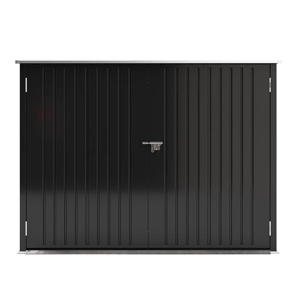 195CM Wide Steel Garden Shed For 4 Bicycles
