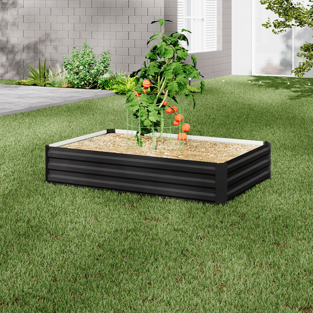 Galvanized Steel Raised Garden Bed Planter Box