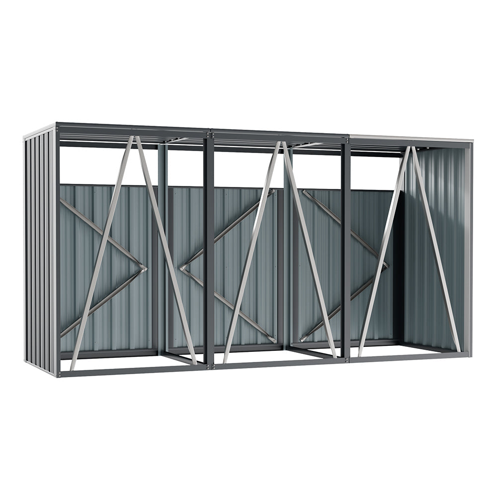 Outdoor Metal Garbage Can Garden Storage Shed