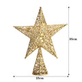Wrought Iron Christmas Tree Topper Star Ornament Home Decor