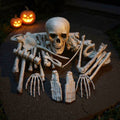 Halloween Realistic Skull and Bone Skeleton Decoration Kit