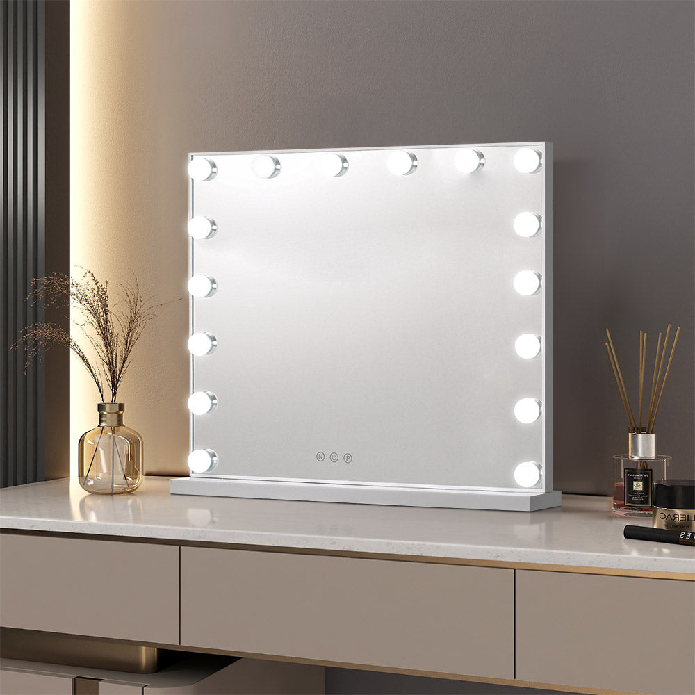Large Makeup Vanity Table Mirror With LED Dimmable Lights