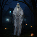 Halloween Hanging Skeleton Ghost with Motion Sensor