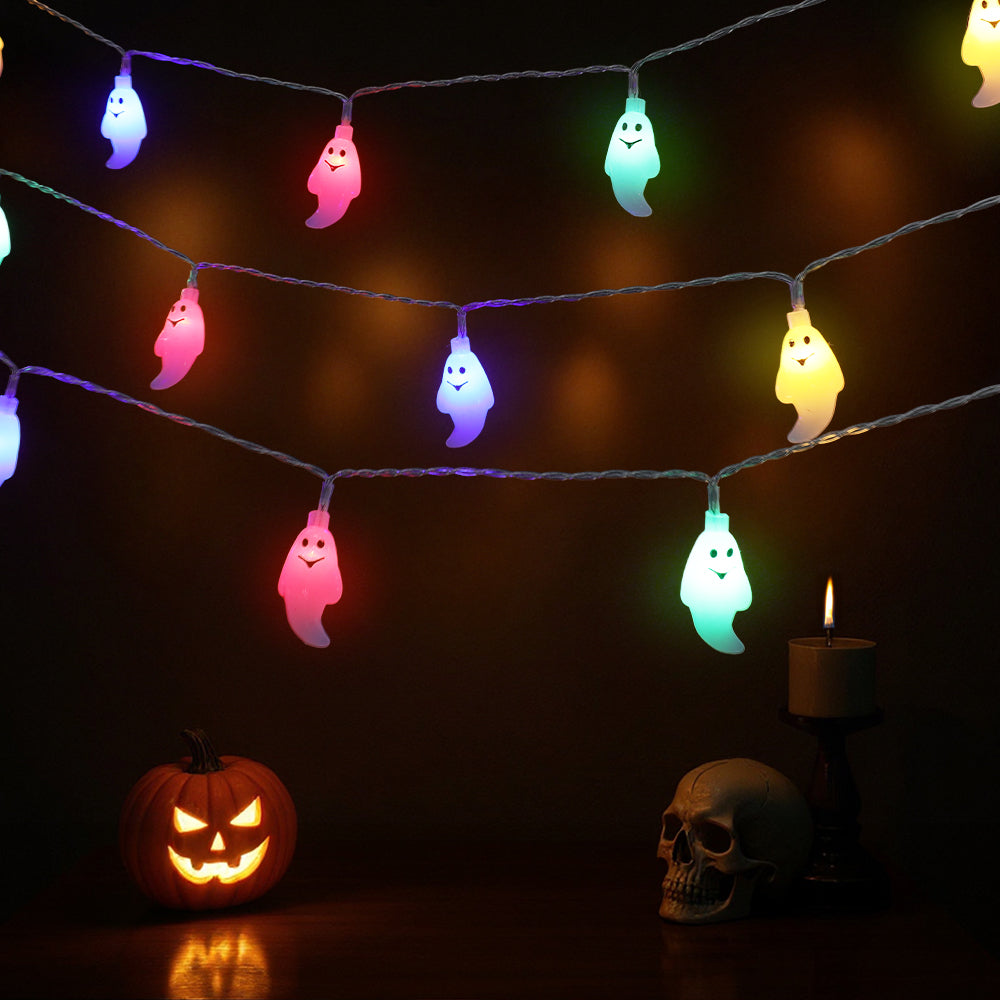 Halloween 20 LED Ghost String Lights for Decoration