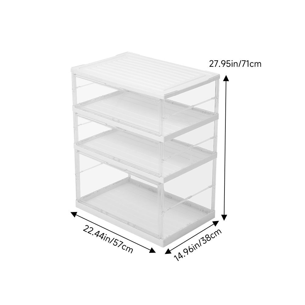 Foldable Storage Box with Magnetic Doors