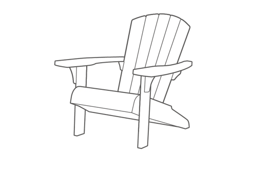 Troy Adirondack Chair - Silver Sage