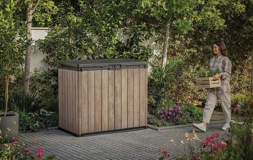 Store It Out Darwin 1150L Storage Box - Ashwood Brown