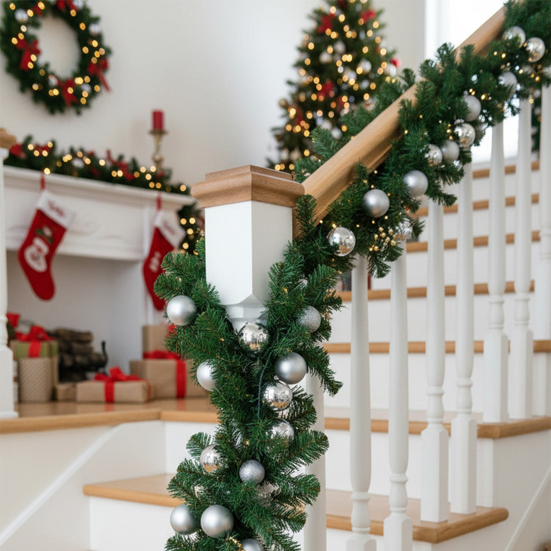Artificial Plastic Pine Garland Christmas Hanging Decoration