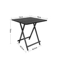 Black Folding Wooden Dining Table