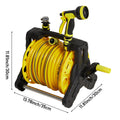 25/35m Portable Garden Watering Hose Reel Set