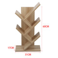 Rustic Standing Tree Bookshelf Wood Display Rack