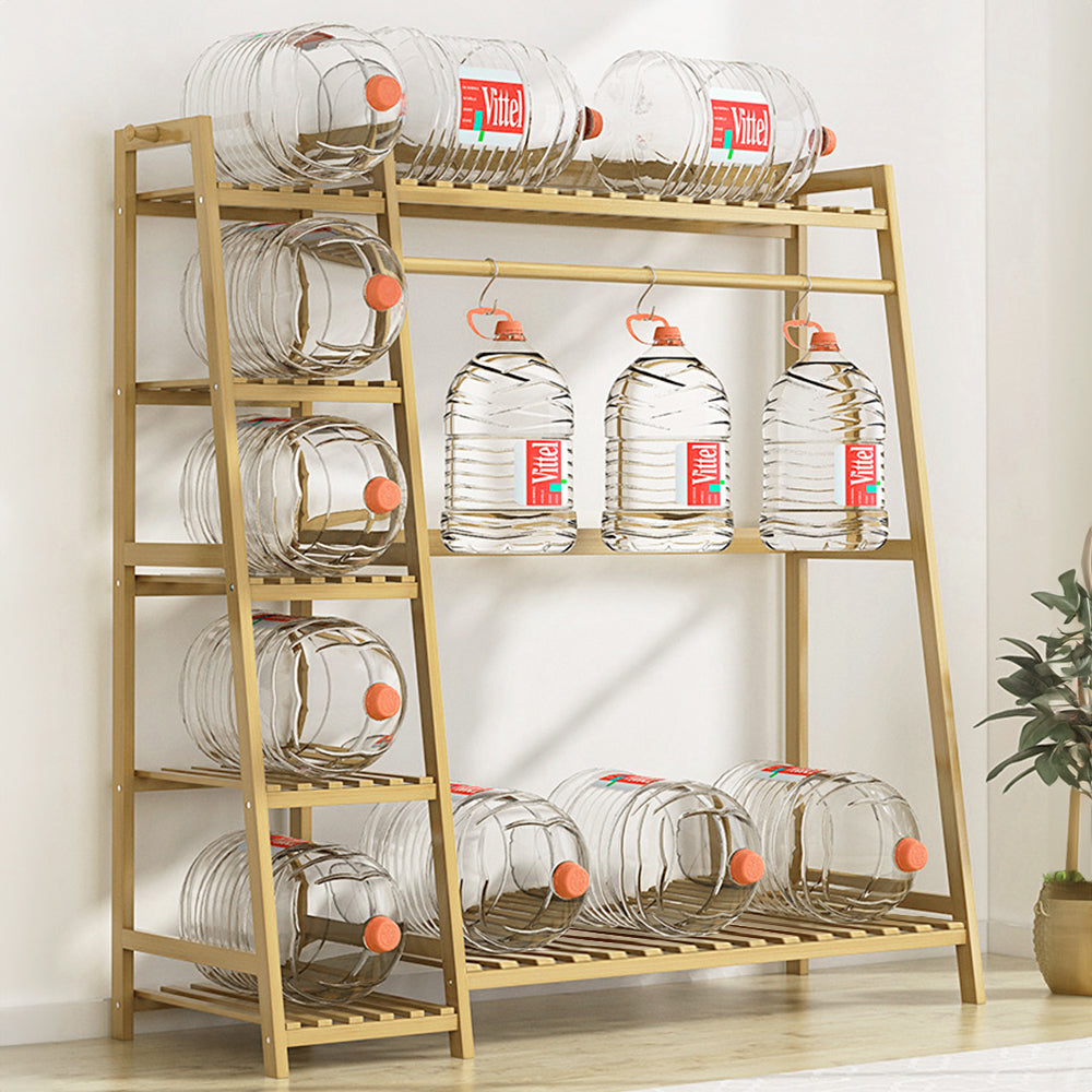 Bamboo Bedroom Garment Clothes Rack Natural