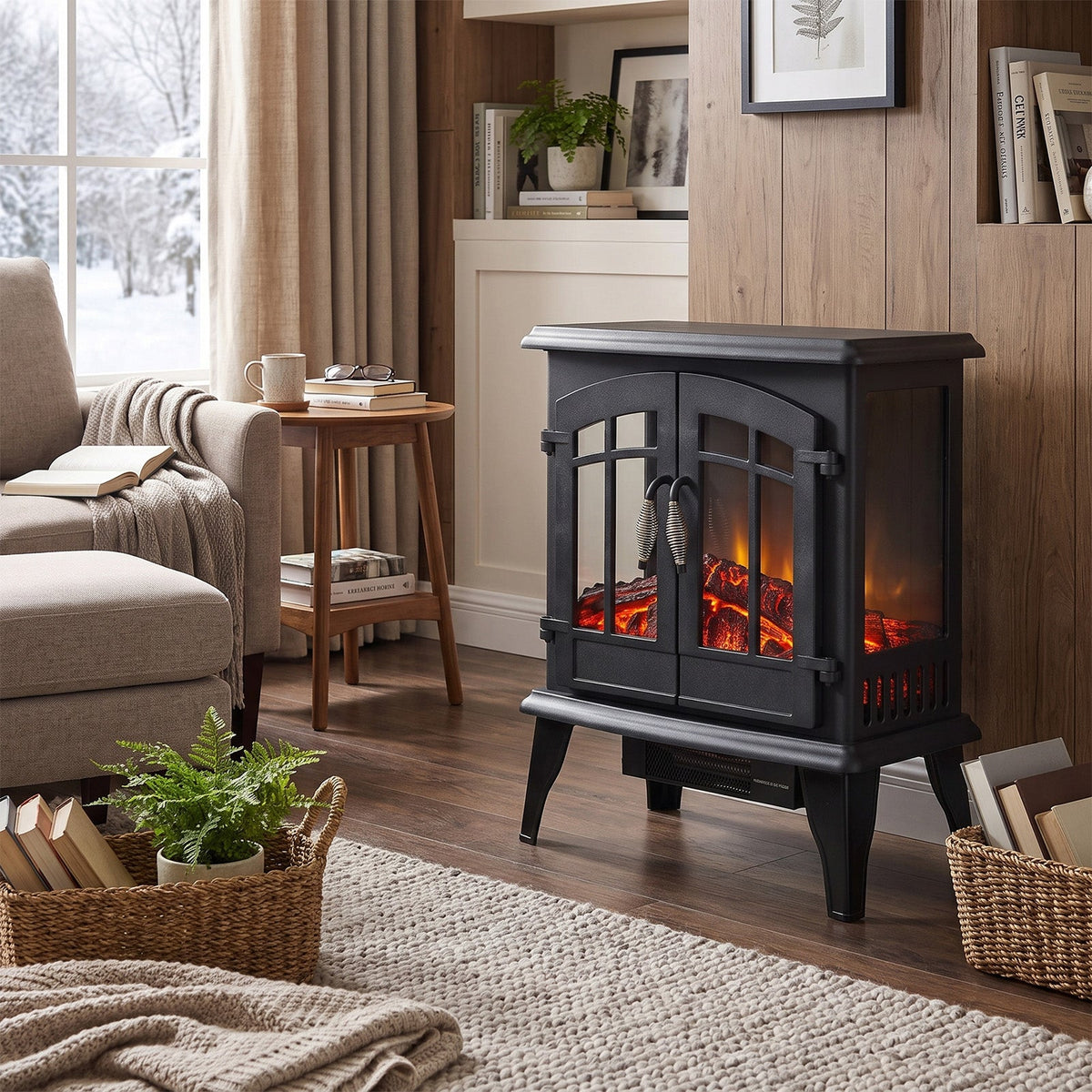 Freestanding Electric Fireplace Stove