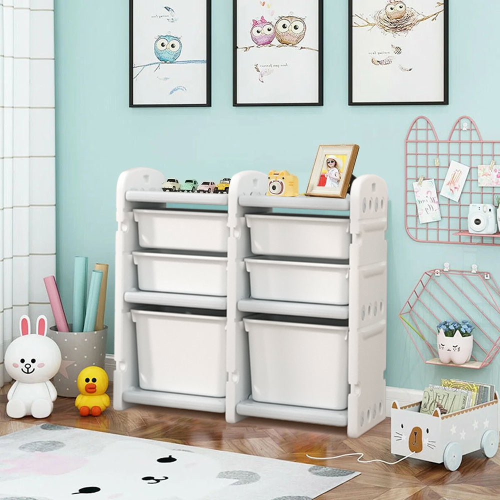 Kids Plastic Storage Cabinet for Toys Clothes Books