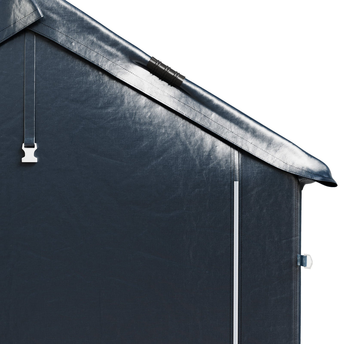 Garden Storage Shelter with Waterproof PE Cover & Metal Frame