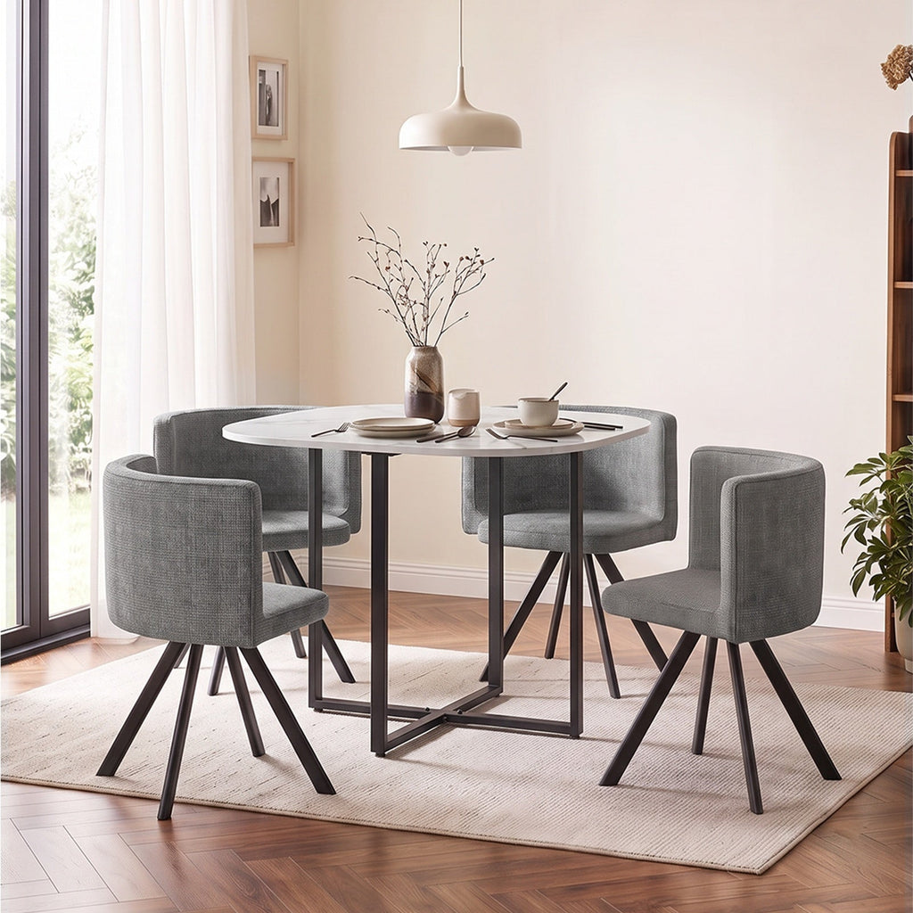 Dining Table Set with 4 Chairs