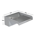 20cm D Back Entry Stainless Steel Water Blade