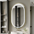 Wall Mounted Oval LED Bathroom Mirror