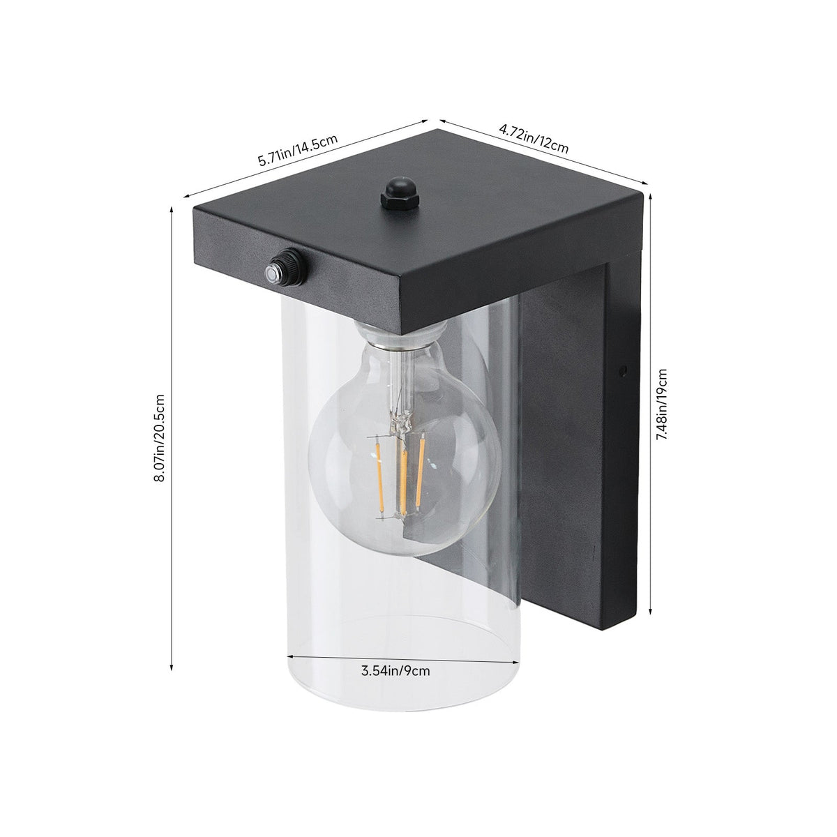 Dusk to Dawn Outdoor Wall Lamp