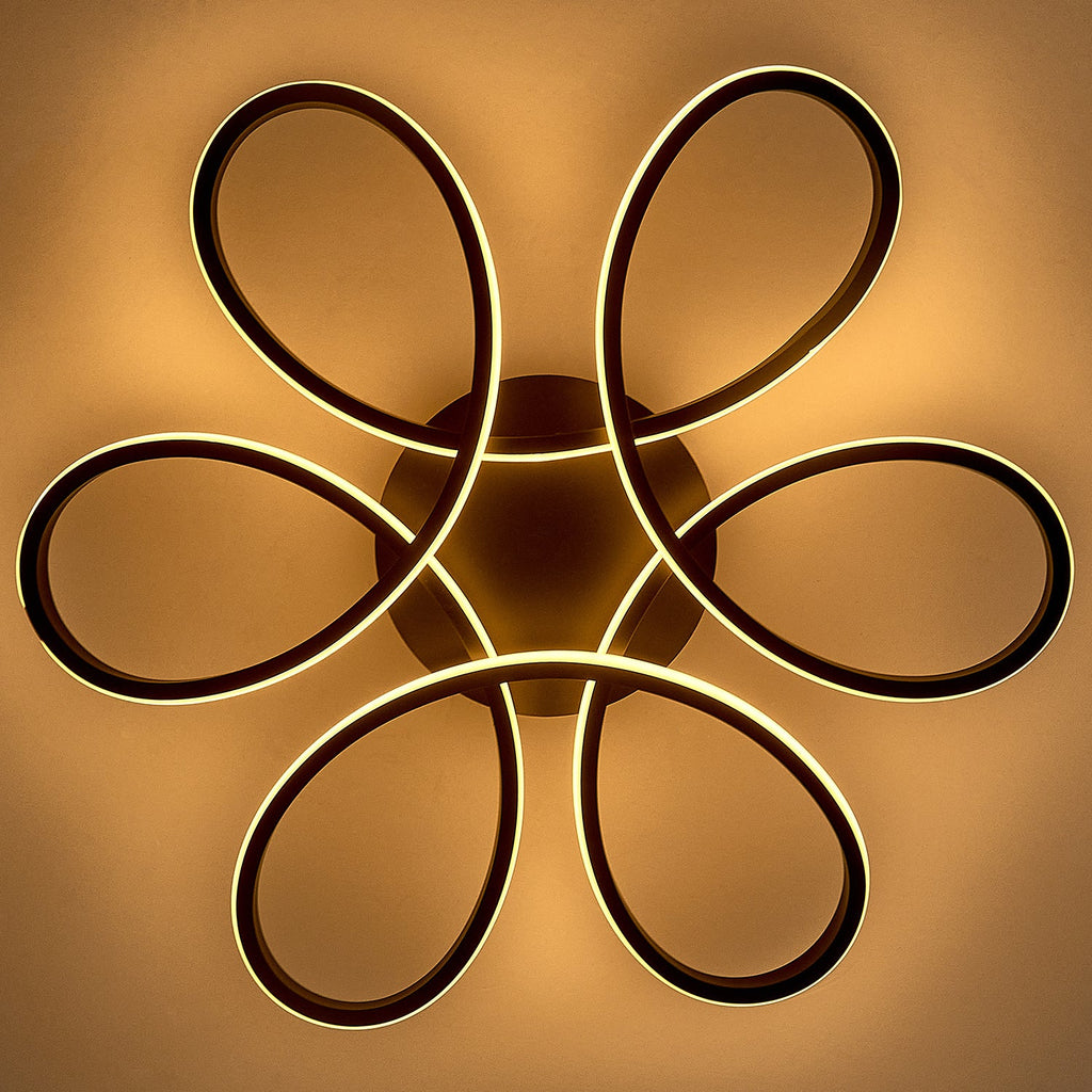 Modern Acrylic Petal LED Semi Ceiling Light
