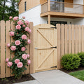 83cm W Arch Top Heavy-Duty Garden Gate with Latch