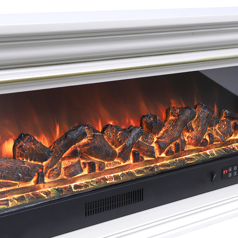 TV Stand Electric Fireplace Adjustable Flame