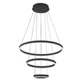 Modern 3 Ring Aluminum Round Hanging LED Pendant Light