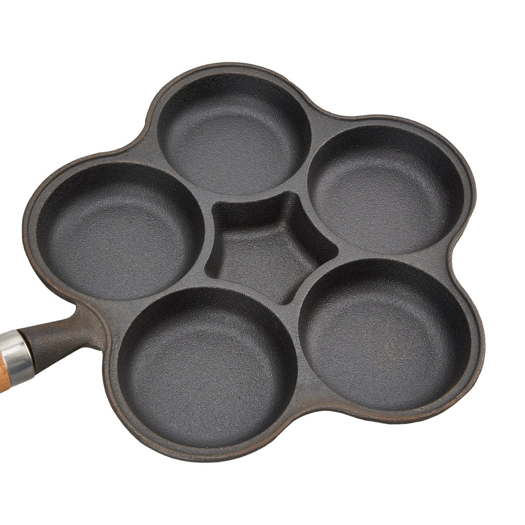 Non-stick 6-hole Cast Iron Egg Frying Pan