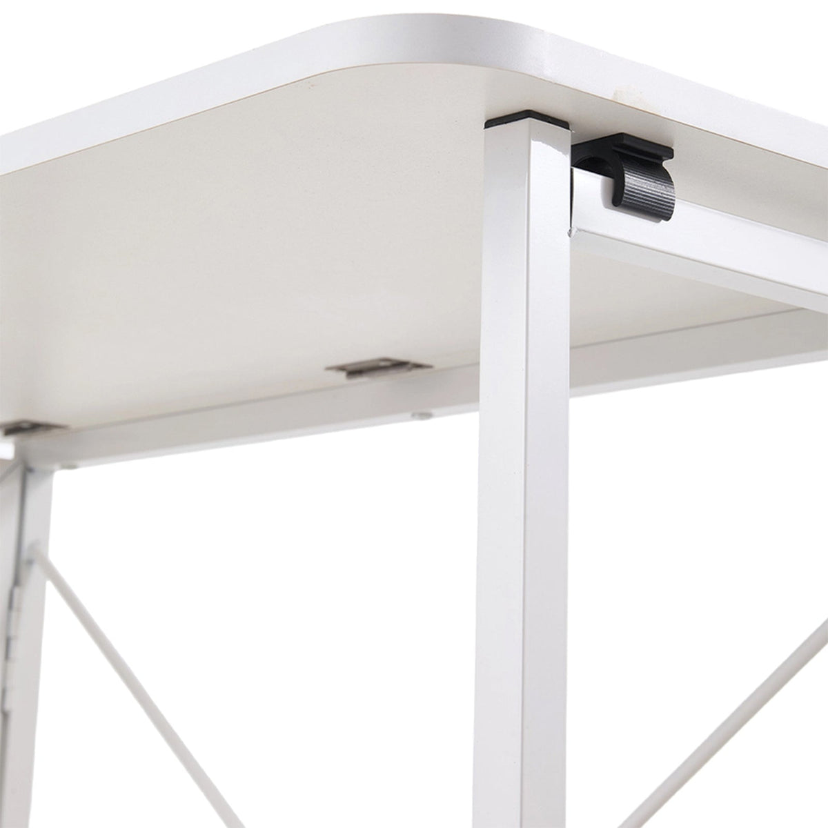 Folding Office Desk with Casters