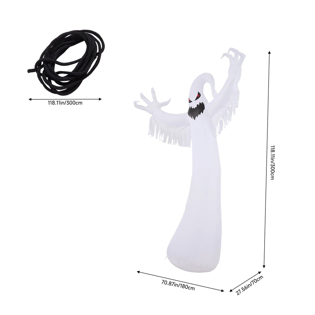 9 FT Halloween Inflatable Ghost Decoration with LED Lights
