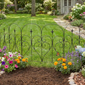 5-Pack Decorative Metal Garden Fence Panels