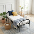 Metal Folding Bed Frame With Secure Buckle Design