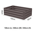 Raised Grow Bed Steel Sheet for Vegetable & Flower Planter Grows Garden Outdoor Patio Garden Steel Shed Garden Sanctuary 