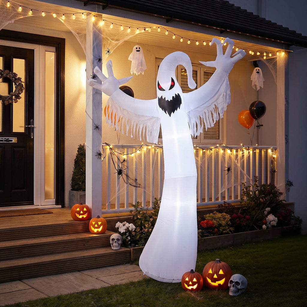 9 FT Halloween Inflatable Ghost Decoration with LED Lights