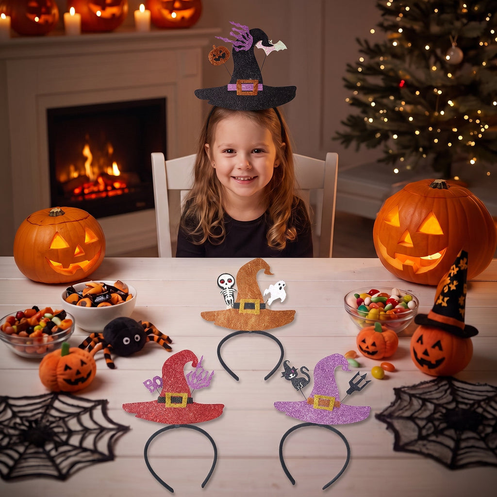 Halloween 3D Witch Hat Headbands