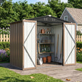 6 x 4 ft Apex Roof Garden Tool Shed With Lockable Doors